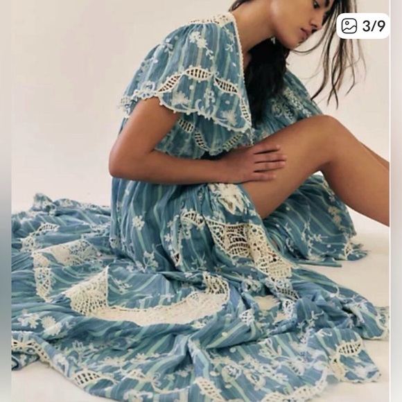 Free People Blue Bonnet Maxi Dress - Picture 3 of 3